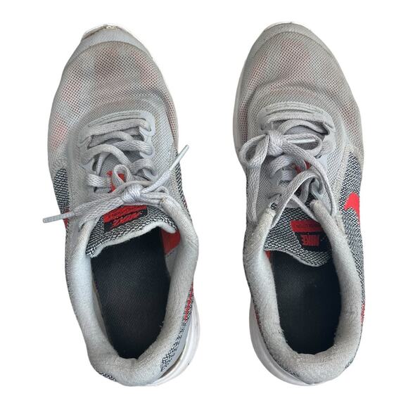 Nike Revolution 3 GS Gray Red Athletic Running Shoe 819413-006 5.5 youth - Picture 2 of 8